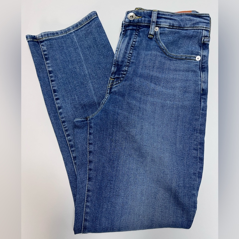 Everlane High-Key Stovepipe Jeans Women 26 High Rise Straight Blue Denim
